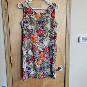 Kathie Lee Sleeveless Dress 14 Floral